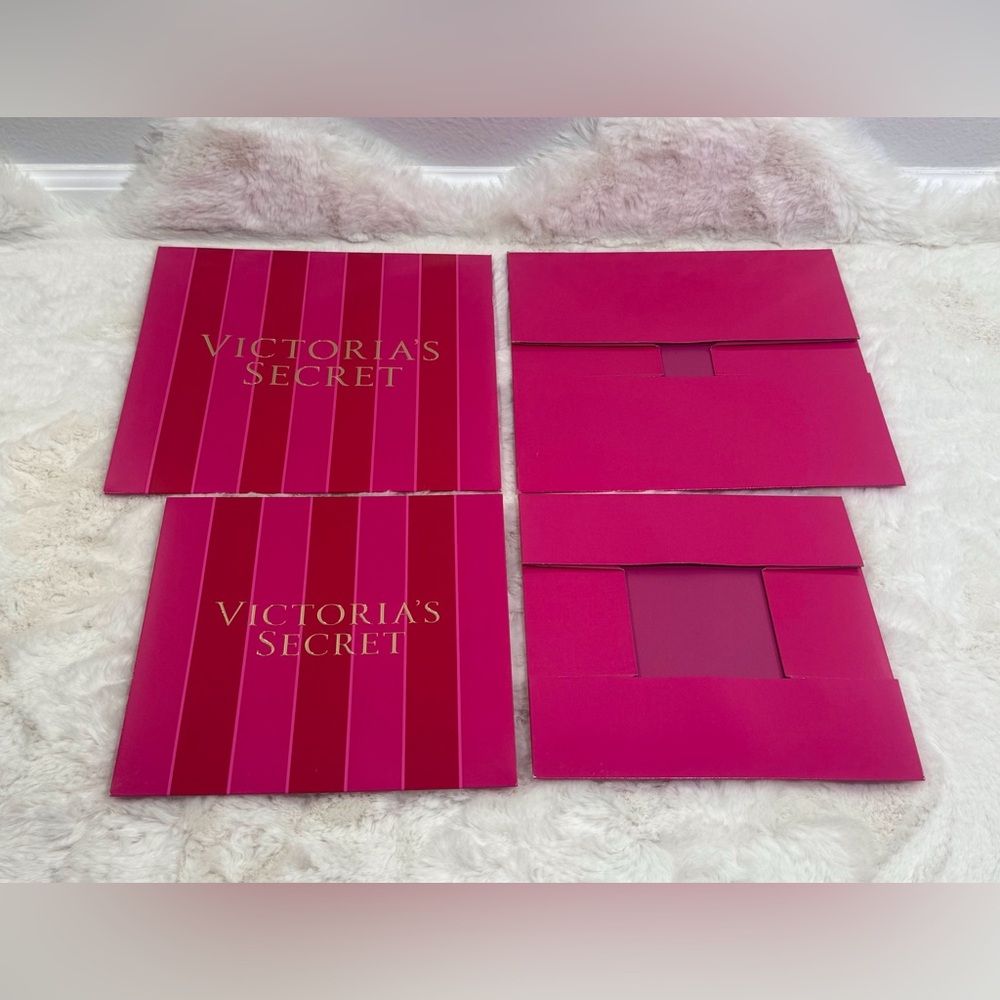 Victoria's Secret Pink Striped Box Large & Medium Gift Boxes